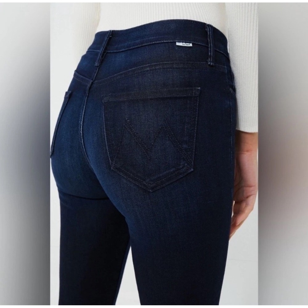 MOTHER Jeans‎ Womens 26 Mid Rise Dazzler Ankle Now or Never Dark Wash Stretch